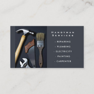 Carte de visite pour services de bricolage à domic