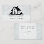 Carte de visite pour services de bricolage à domic (Devant / Derrière)