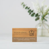 Carte de visite pour services de bricolage à domic (Debout devant)