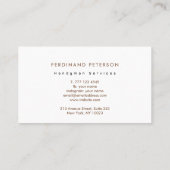 Carte de visite pour services de bricolage à domic (Dos)