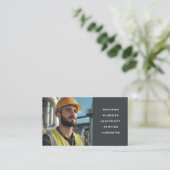 Carte de visite pour services de bricolage avec ph (Debout devant)