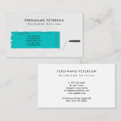 Carte de visite pour services de bricolage avec te (Devant / Derrière)