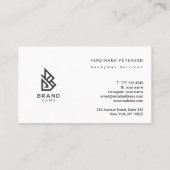 Carte de visite pour services de bricolage avec te (Dos)