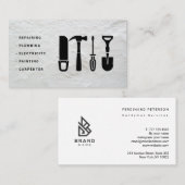 Carte de visite pour services de bricolage avec te (Devant / Derrière)