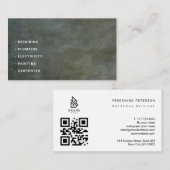 Carte de visite pour services de bricolage avec te (Devant / Derrière)