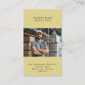 Carte de visite pour services de bricolage avec te (Dos)
