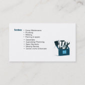 Carte de visite pour services de bricolage, entret (Dos)