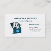 Carte de visite pour services de bricolage, entret (Devant)