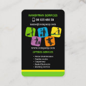 Carte de visite pour services de bricolage et d'en (Devant)