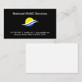 Carte de visite pour services de climatisation HVA (Devant / Derrière)