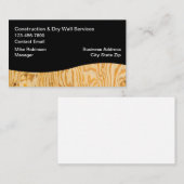 Carte de visite pour services de construction et d (Devant / Derrière)