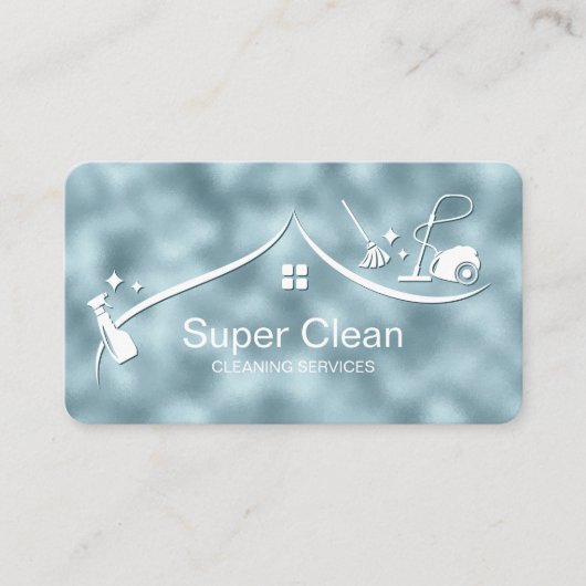 Carte de visite pour services de nettoyage profess (Devant)