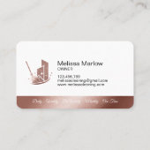 Carte de visite pour services de nettoyage profess (Dos)