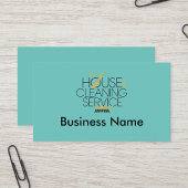 Carte de visite pour services de nettoyage profess