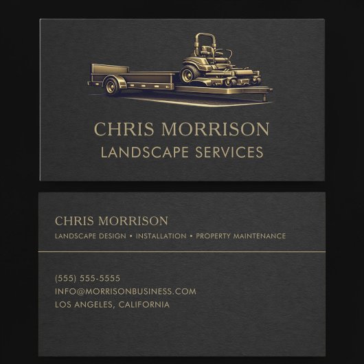 Carte de visite pour services de paysagisme