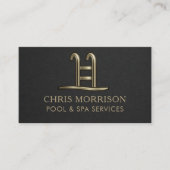 Carte de visite pour services de piscine et spa (Devant)