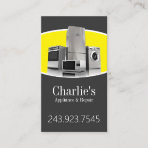 Carte de visite pour services de réparation d'appa