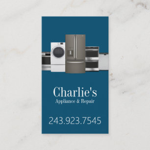 Carte de visite pour services de réparation d'appa