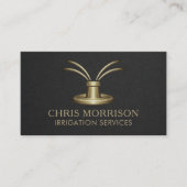 Carte de visite pour services d'irrigation (Devant)
