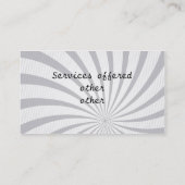 Carte de visite pour services ménagers (Dos)