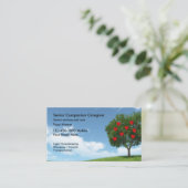 Carte de visite pour soignant senior (Debout devant)