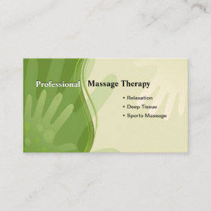 Carte de visite pour spécialiste en massage