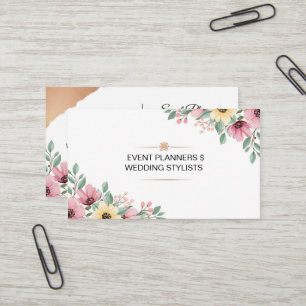 Carte de visite pour stylistes de mariage