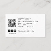 Carte de visite pour technicienne en onglerie taro (Dos)