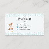 Carte de visite pour toilettage de chiens (Dos)