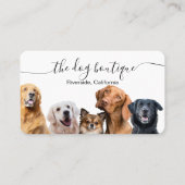 Carte de visite pour toilettage de chiens (Devant)
