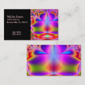 Carte De Visite Pour toujours fractale de couleur (Devant / Derrière)