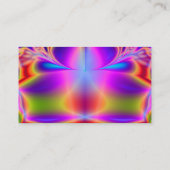 Carte De Visite Pour toujours fractale de couleur (Dos)
