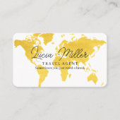 Carte de visite pour un agent de voyage (Devant)