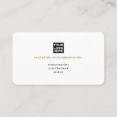 Carte de visite pour un agent de voyage (Dos)