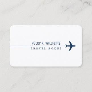 Carte de visite pour un agent de voyages