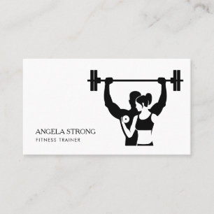 Carte de visite pour un entraîneur de fitness ou u