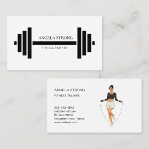 Carte de visite pour un entraîneur de fitness ou u