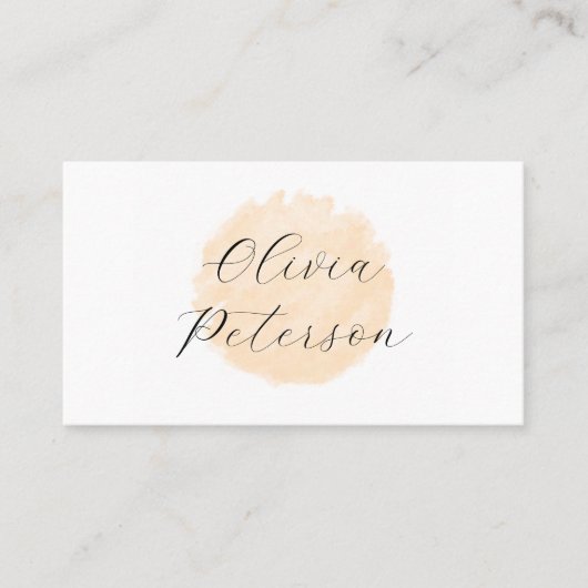 Carte de visite pour un salon de beauté. (Devant)