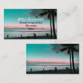 Carte de visite pour vêtements de plage Hawaï (Devant / Derrière)