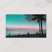 Carte de visite pour vêtements de plage Hawaï (Dos)