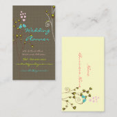 Carte de visite pour Wedding planners (Devant / Derrière)