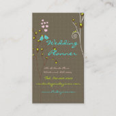 Carte de visite pour Wedding planners (Devant)