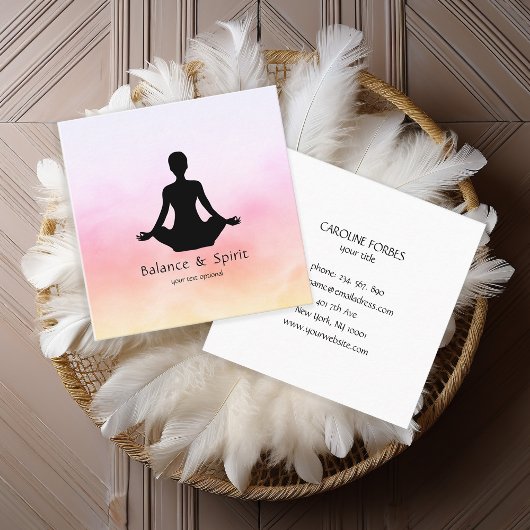 Carte de visite pour yoga