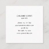 Carte de visite pour yoga (Dos)