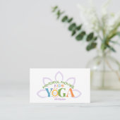 Carte de visite pour yoga enfants (Debout devant)