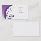Carte de visite pourpre (Devant / Derrière)