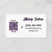 Carte de visite pourpre (Dos)