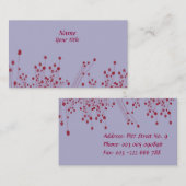 Carte de visite pourpre (Devant / Derrière)