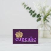 Carte De Visite Pourpre à la mode audacieux du diadème 311 (Debout devant)