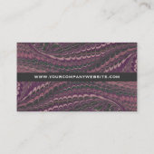 Carte De Visite Pourpre antique démodé élégant marbré (Dos)